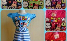 Sentra Grosir Dress Kifang 10-14 Anak Karakter Murah
