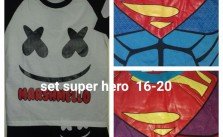 Grosir Setelan Super Hero Size 16-20 Anak Laki Laki Murah