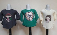 Grosir Tunik Waffle Anak Perempuan Murah