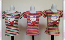 Sentra Grosir Kaos Ombak Spandek Anak Perempuan Murah