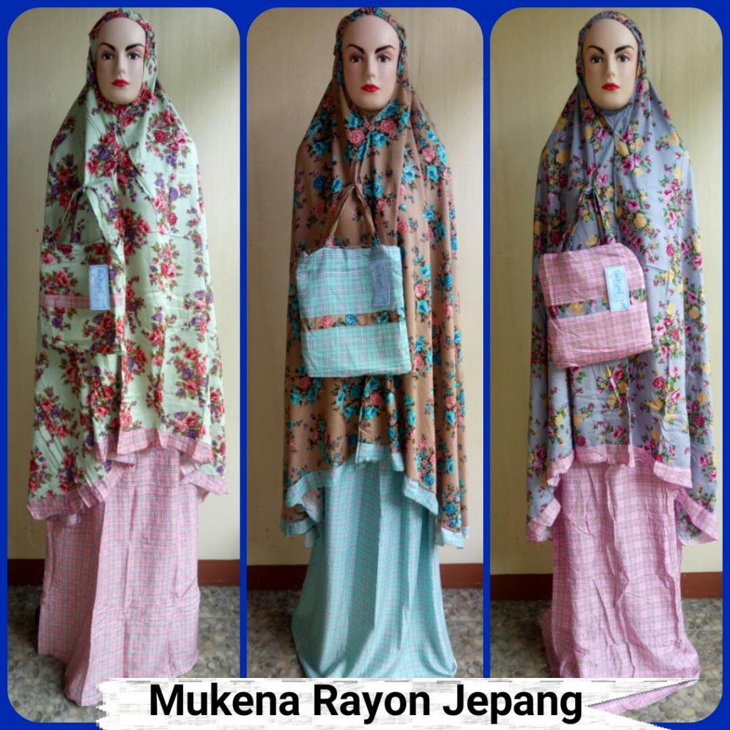 GROSIR PAKAIAN MURAH ONLINE DI BANDUNG Grosir Mukena Rayon Jepang Super Murah Bandung Rp.72.500  