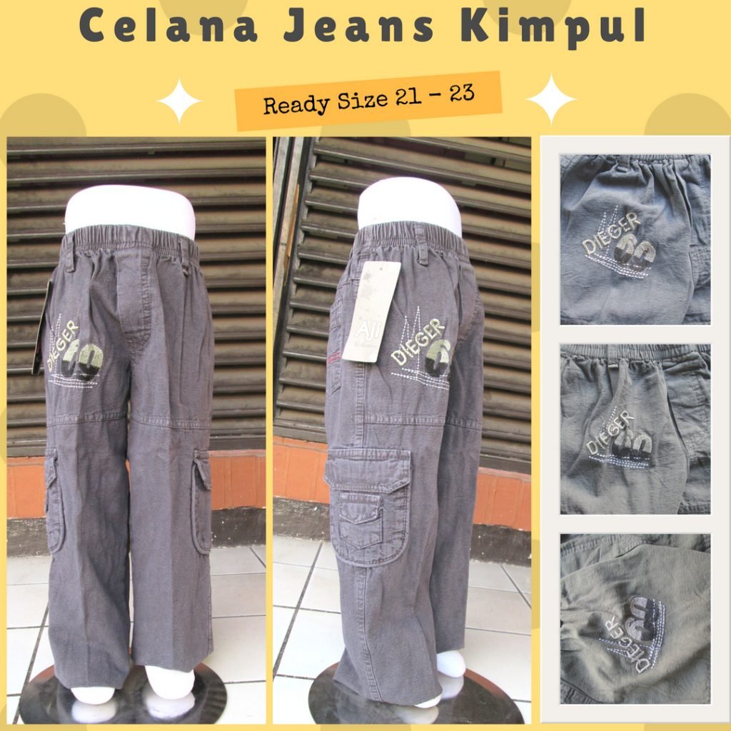 GROSIR PAKAIAN MURAH ONLINE DI BANDUNG Produsen Celana Jeans Kimpul Anak Laki Laki Murah 35Ribu  