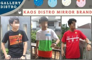 GROSIR PAKAIAN MURAH ONLINE DI BANDUNG Grosian Kaos Distro Mirror brand Dewasa Murah di Bandung  