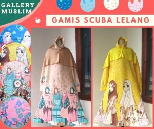 GROSIR PAKAIAN MURAH ONLINE DI BANDUNG Distributor Gamis Scuba lelang Anak Perempuan Murah di Bandung  