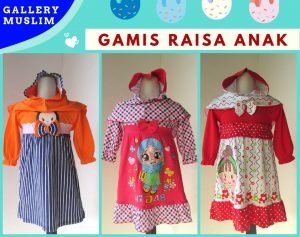 GROSIR PAKAIAN MURAH ONLINE DI BANDUNG Supplier Gamis Raisa Anak perempuan Murah di Bandung  