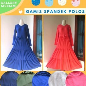 GROSIR PAKAIAN MURAH ONLINE DI BANDUNG Distributor Gamis Spandek Polos Dewasa Termurah di Bandung  