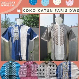 GROSIR PAKAIAN MURAH ONLINE DI BANDUNG Distributot Baju Koko Katun Faris Dewasa Terbaru Murah di Bandung  