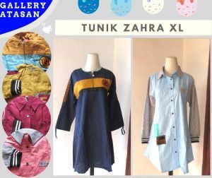 GROSIR PAKAIAN MURAH ONLINE DI BANDUNG Supplier Tunik Zahra XL Wanita Dewasa Murah di Bandung  