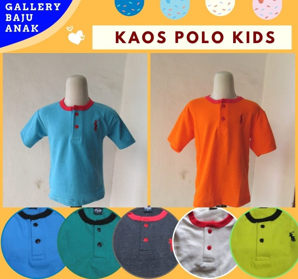 GROSIR PAKAIAN MURAH ONLINE DI BANDUNG Supplier Kaos Polo Kids TERMURAH di Bandung 15RIBUAN  