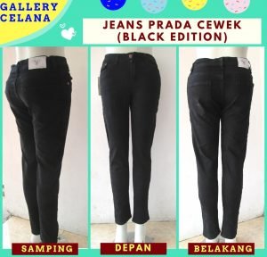 GROSIR PAKAIAN MURAH ONLINE DI BANDUNG Distributor jeans Prada Wanita Dewasa Murah  