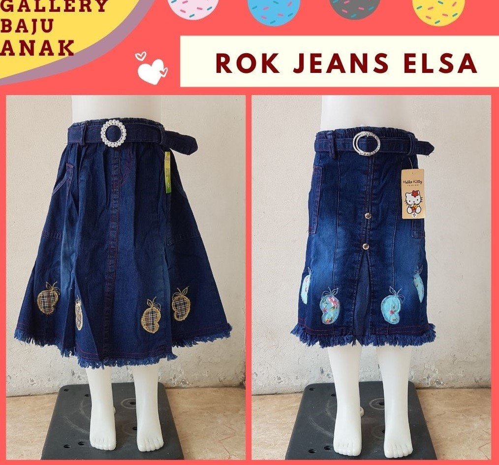 GROSIR PAKAIAN MURAH ONLINE DI BANDUNG Distributor Rok Jeans Anak di Bandung Rp 25000  