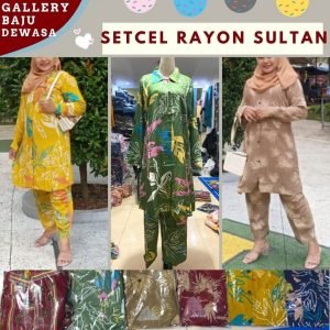 GROSIR PAKAIAN MURAH ONLINE DI BANDUNG Setelan Rayon Sultan  