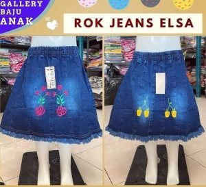 GROSIR PAKAIAN MURAH ONLINE DI BANDUNG rok jeans elsa  